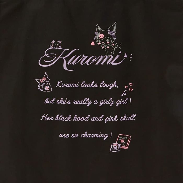 Sanrio 126306 Kuromi Piping Tote Bag - Sanrio Kawaii Tote Bags - Made In Japan- Japan Figure Store - #1 Bring To You The Best Japanese Goods