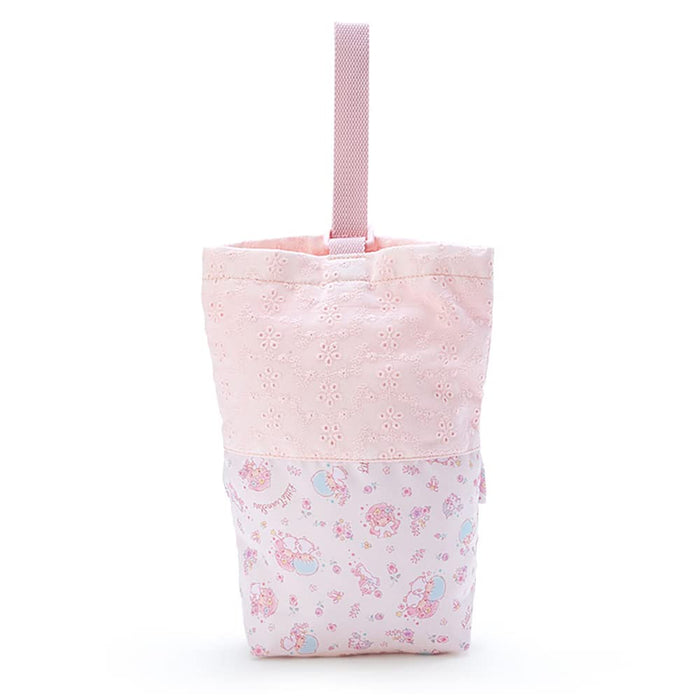 SANRIO Shoes Bag With Flower Frill Little Twin Stars- Japan Figure Store - #1 Bring To You The Best Japanese Goods