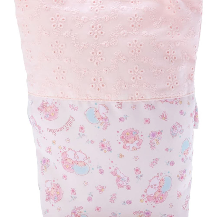 SANRIO Shoes Bag With Flower Frill Little Twin Stars- Japan Figure Store - #1 Bring To You The Best Japanese Goods