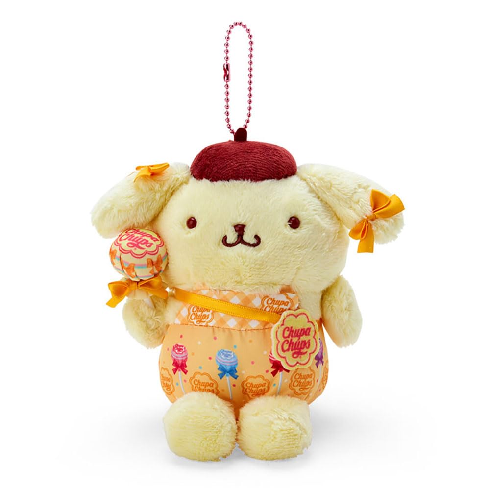 Sanrio's Pompompurin Mascot Holder 14.5x11.5x10 cm - Chupa Chups Collaboration Vol. 2- Japan Figure Store - #1 Bring To You The Best Japanese Goods