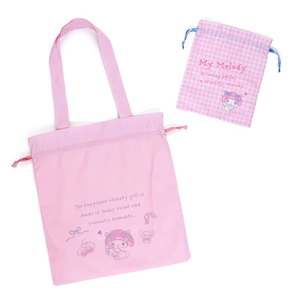 SANRIO Tote Bag & Drawstring Bag Set My Melody- Japan Figure Store - #1 Bring To You The Best Japanese Goods