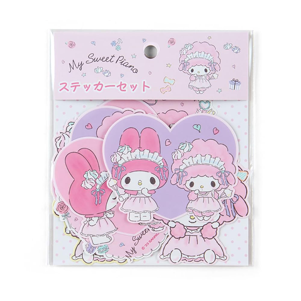 Sanrio My Sweet Piano Sticker Set Meringue Party Japan 399825- Japan Figure Store - #1 Bring To You The Best Japanese Goods
