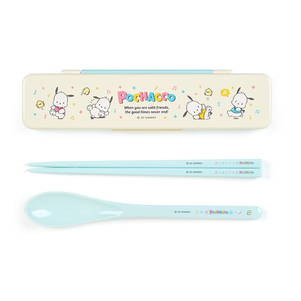 SANRIO Chopsticks And Spoon Set Pochacco- Japan Figure Store - #1 Bring To You The Best Japanese Goods