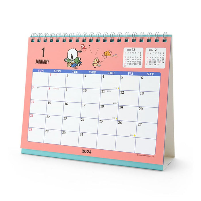 Sanrio Pochacco Ring Calendar 2024 Japan 699993- Japan Figure Store - #1 Bring To You The Best Japanese Goods