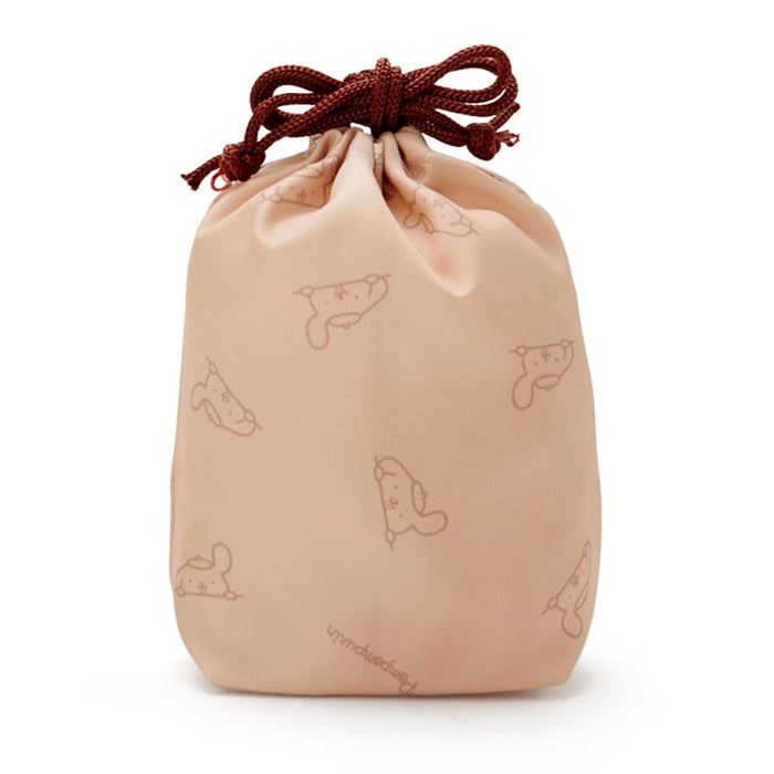 Sanrio 339687 Pompompurin Clear Pouch With Drawstring Simple Design Pompompurin Clear Pouch- Japan Figure Store - #1 Bring To You The Best Japanese Goods