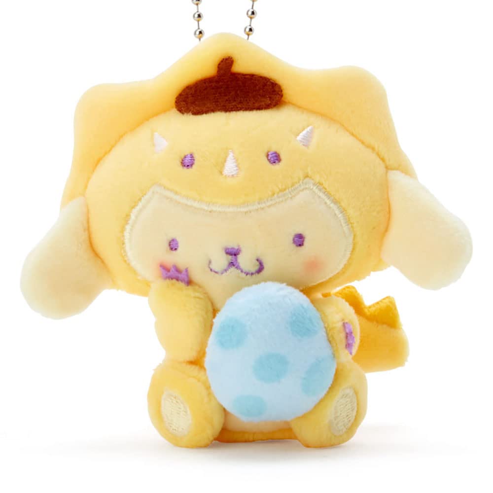 Sanrio Pompompurin Flat Mascot Holder (Dinosaur) 378364- Japan Figure Store - #1 Bring To You The Best Japanese Goods