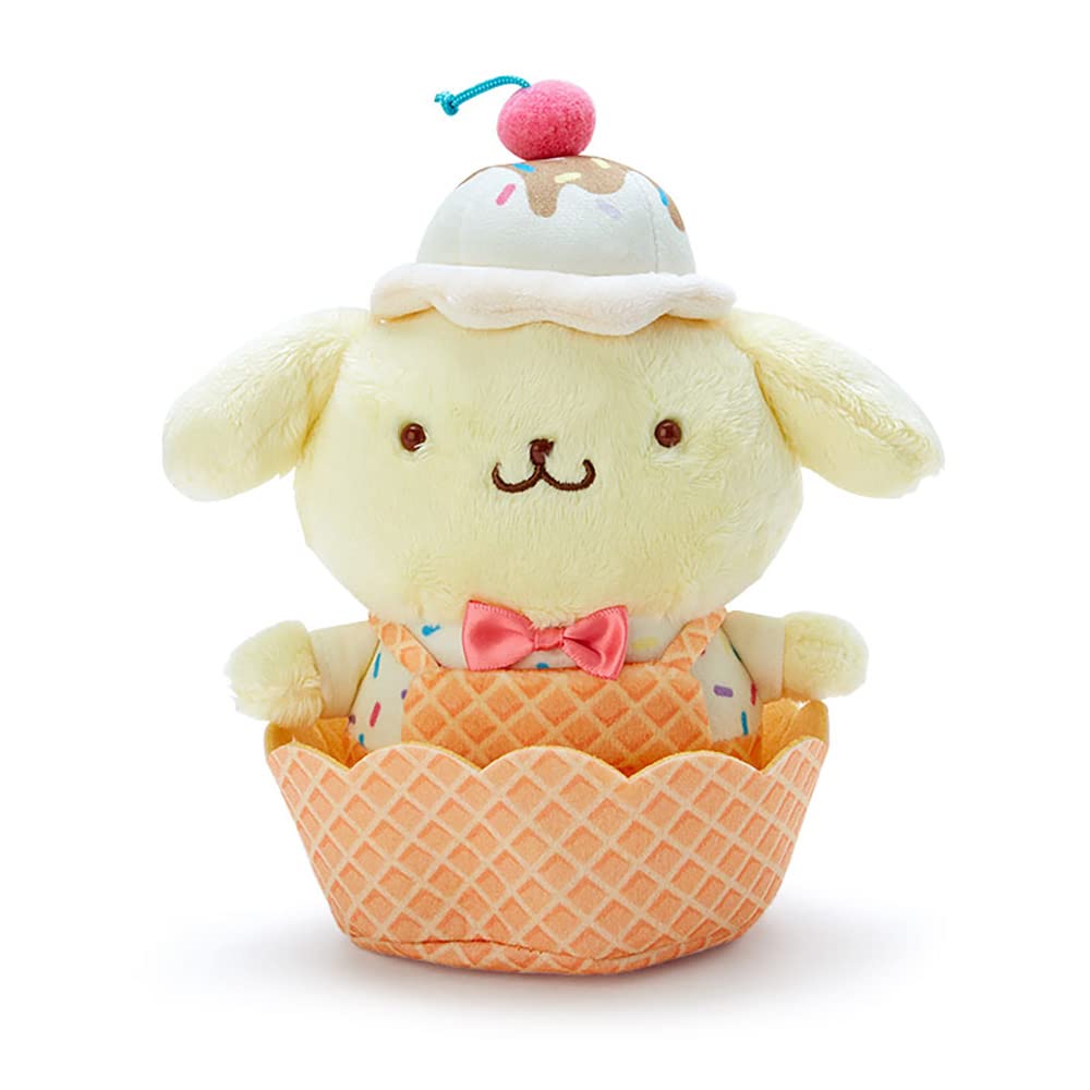 Sanrio Plush Toy Pompompurin / Ice Cream Parlor Japanese Cute Plush Toys Pompompurin Dolls- Japan Figure Store - #1 Bring To You The Best Japanese Goods