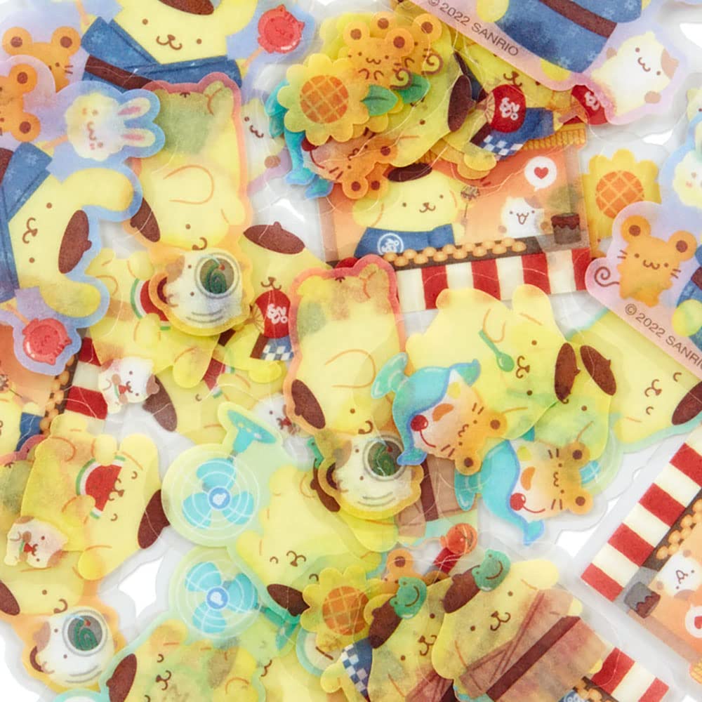 SANRIO Summer Sticker Pack Japanese Style Pom Pom Purin- Japan Figure Store - #1 Bring To You The Best Japanese Goods