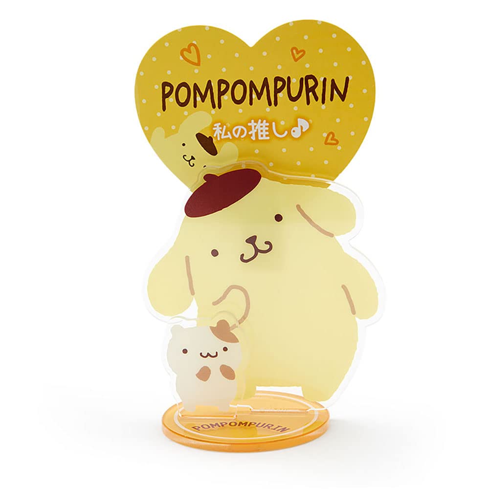 SANRIO Acrylic Stand With Clip Pom Pom Purin- Japan Figure Store - #1 Bring To You The Best Japanese Goods