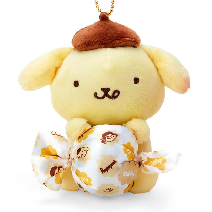Sanrio Pompompurin Pudding Set with Mascot Holder 12x11.5x8cm 032841- Japan Figure Store - #1 Bring To You The Best Japanese Goods