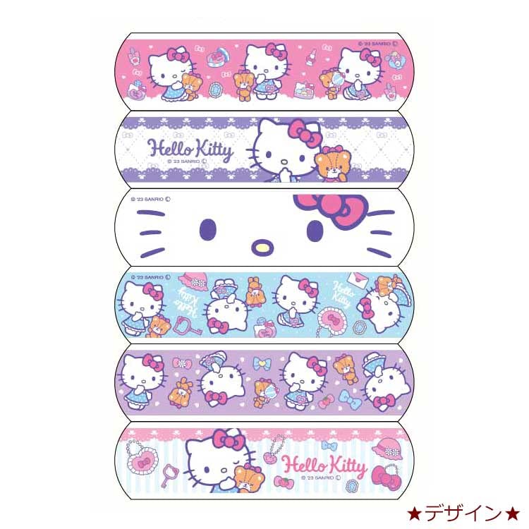 Santan Hello Kitty Bandage 18Pcs Kids Wound Tape - Sanrio Japan 322457- Japan Figure Store - #1 Bring To You The Best Japanese Goods