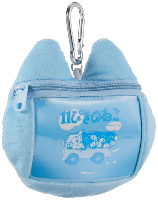 Sekiguchi Pikinoneko 11 Inch Blue Pass Case with Reel - 535200- Japan Figure Store - #1 Bring To You The Best Japanese Goods