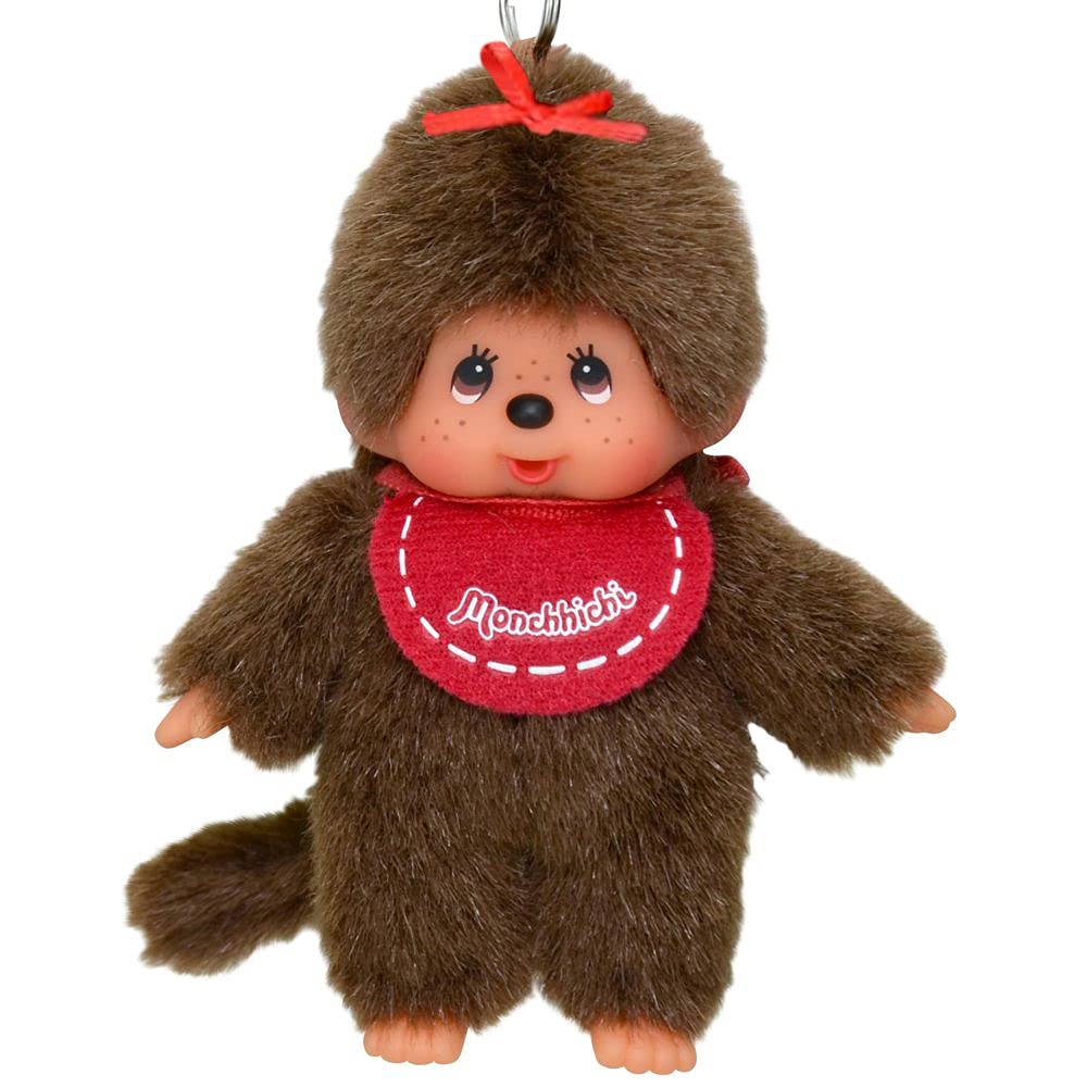 Sekiguchi Monchhichi Girl Keychain 202485 - Stylish & Durable Accessory- Japan Figure Store - #1 Bring To You The Best Japanese Goods