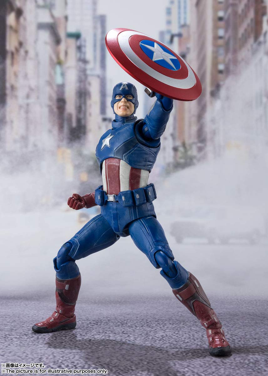 BANDAI S.H. Figuarts Captain America -Avengers Assemble- Edition Figure Avengers- Japan Figure Store - #1 Bring To You The Best Japanese Goods
