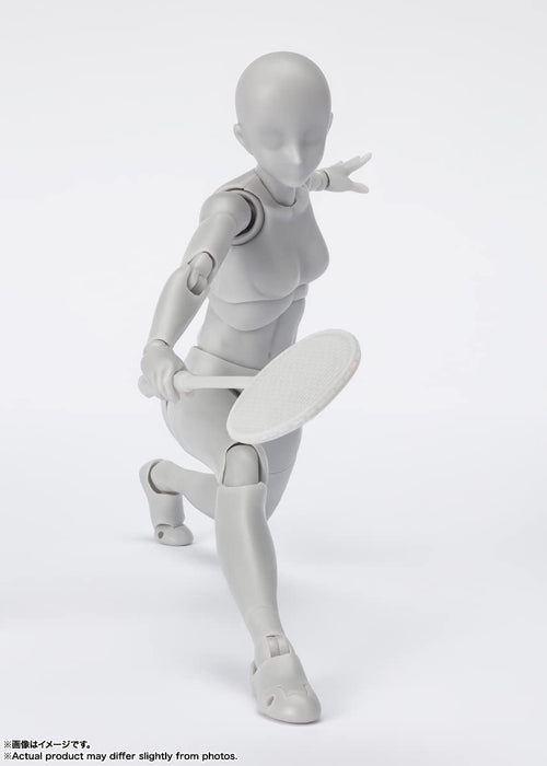 S.H. Figuarts Body-Chan Sports Edition DX Set - Gray Color Version - 135mm PVC & ABS Articulated Action Figure- Japan Figure Store - #1 Bring To You The Best Japanese Goods