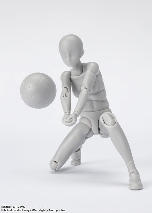 S.H. Figuarts Body-Chan Sports Edition DX Set - Gray Color Version - 135mm PVC & ABS Articulated Action Figure- Japan Figure Store - #1 Bring To You The Best Japanese Goods