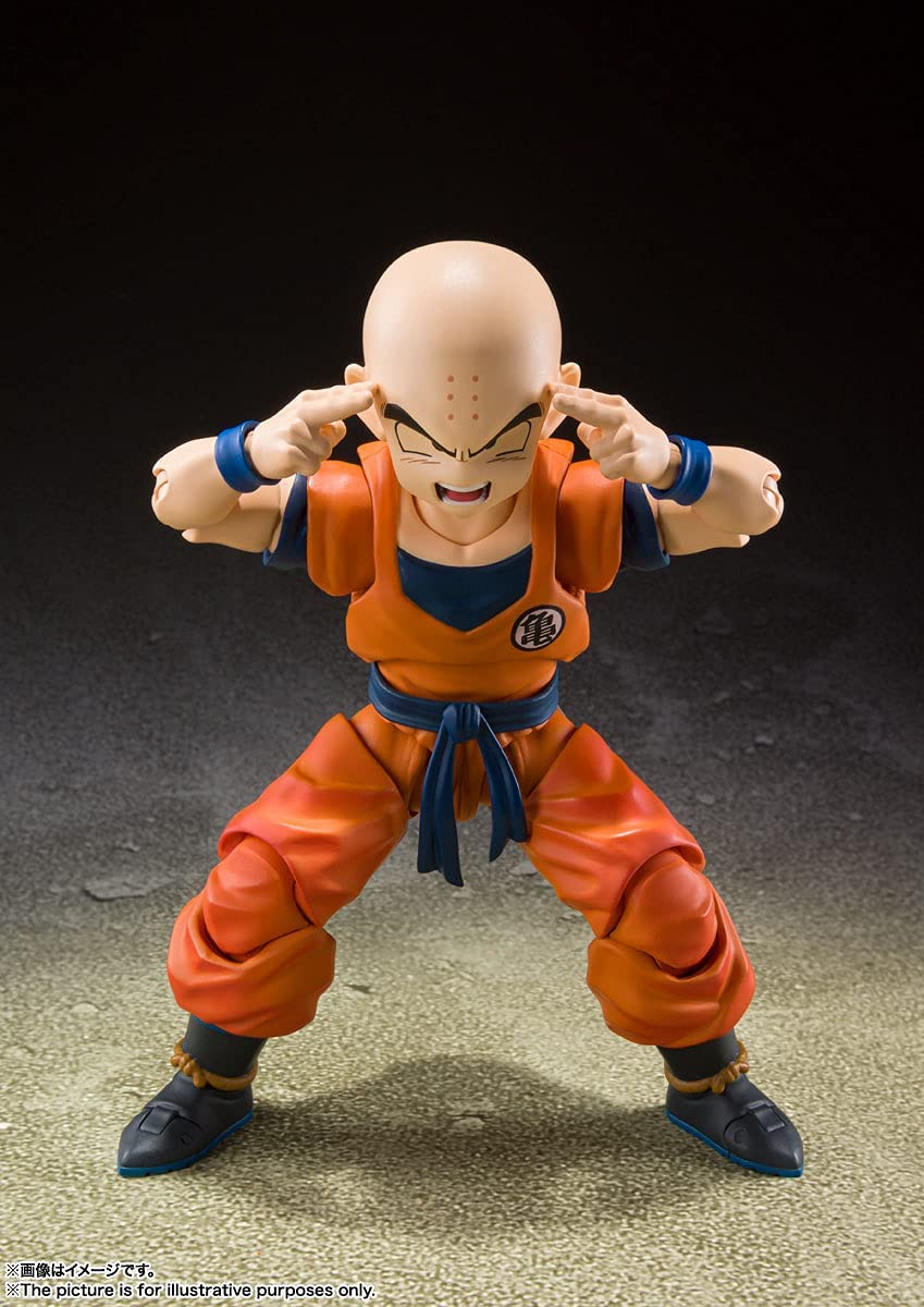 BANDAI S.H. Figuarts Krillin -Strongest Man On Earth- Figure Dragon Ball Z- Japan Figure Store - #1 Bring To You The Best Japanese Goods