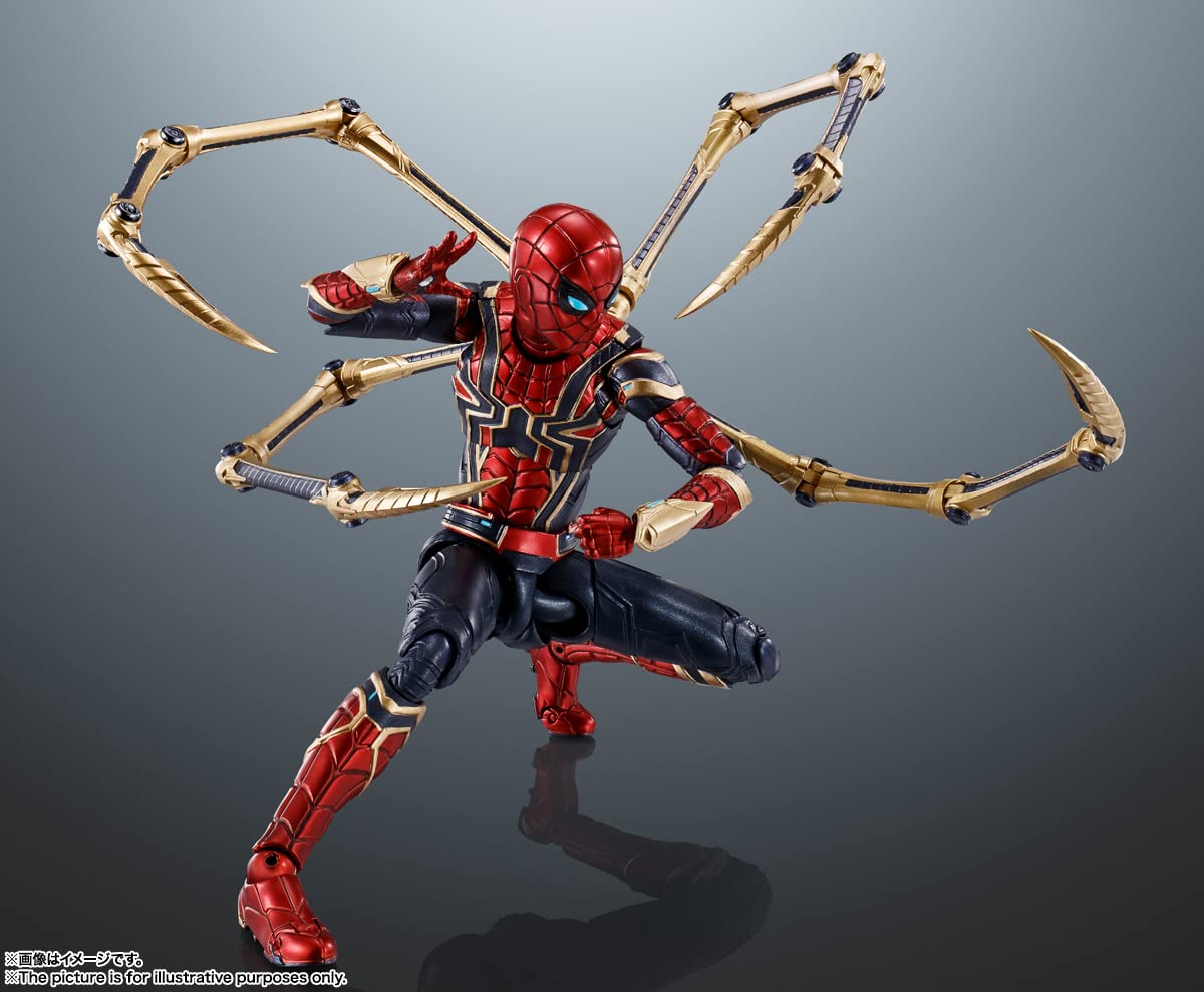 Bandai Spirits Sh Figuarts Spider-Man: No Way Home Iron Spider 145mm Pre-Painted Movable Figure- Japan Figure Store - #1 Bring To You The Best Japanese Goods