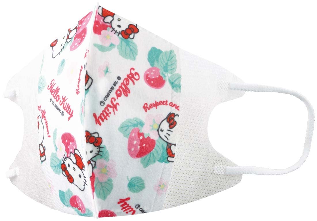 Skater Japan 3-Layer Non-Woven Fabric 3D Mask M For Children 25Pcs Hello Kitty Language Of Flowers Msks25-A- Japan Figure Store - #1 Bring To You The Best Japanese Goods