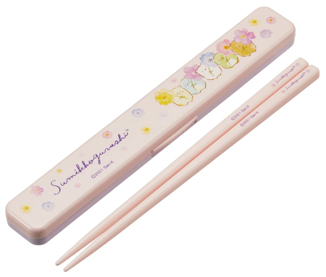 SKATER Sumikko Gurashi Chopsticks With Case Flower- Japan Figure Store - #1 Bring To You The Best Japanese Goods