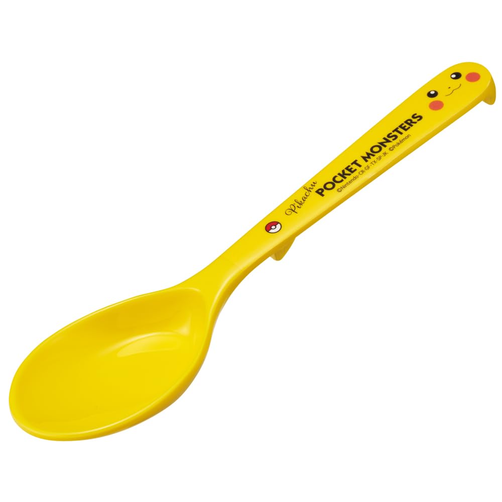 Skater 19Cm Melamine Spoon W/ Pocket Monster Pikachu Face - Japan- Japan Figure Store - #1 Bring To You The Best Japanese Goods