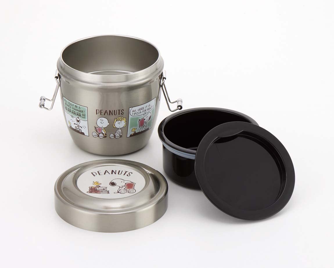 Skater Japan Stainless Steel Insulated Bento Box Snoopy Comic 550Ml- Japan Figure Store - #1 Bring To You The Best Japanese Goods
