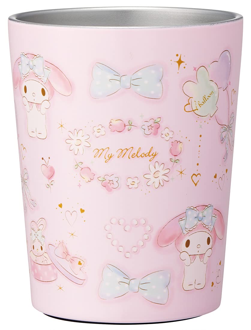 Skater My Melody Happiness Girl Sanrio Thermal Insulated Coffee Tumbler 240Ml Japan- Japan Figure Store - #1 Bring To You The Best Japanese Goods