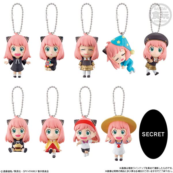 BANDAI CANDY Spy X Family Mascot A Lot Of Anya! 10Pcs Box- Japan Figure Store - #1 Bring To You The Best Japanese Goods