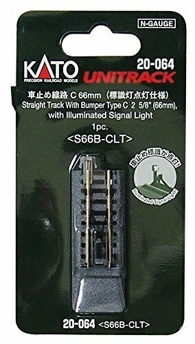 Straight Track With Bumper Type C 2 5/8'' 66mm S66b-clt- Japan Figure Store - #1 Bring To You The Best Japanese Goods