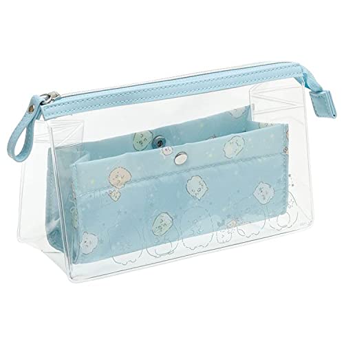 SAN-X Sumikko Gurashi Clear Pen Case Blue- Japan Figure Store - #1 Bring To You The Best Japanese Goods