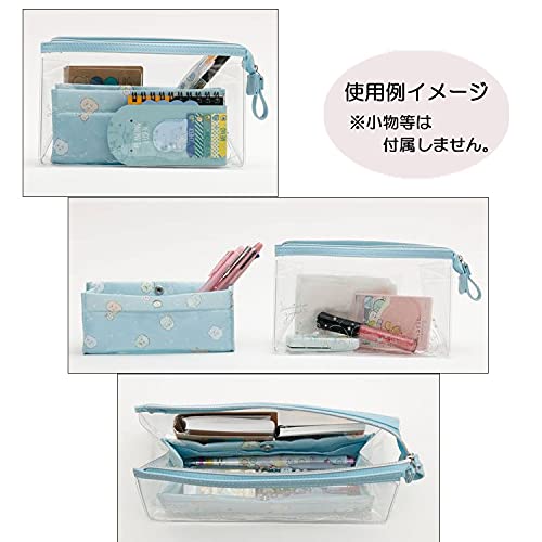 SAN-X Sumikko Gurashi Clear Pen Case Blue- Japan Figure Store - #1 Bring To You The Best Japanese Goods