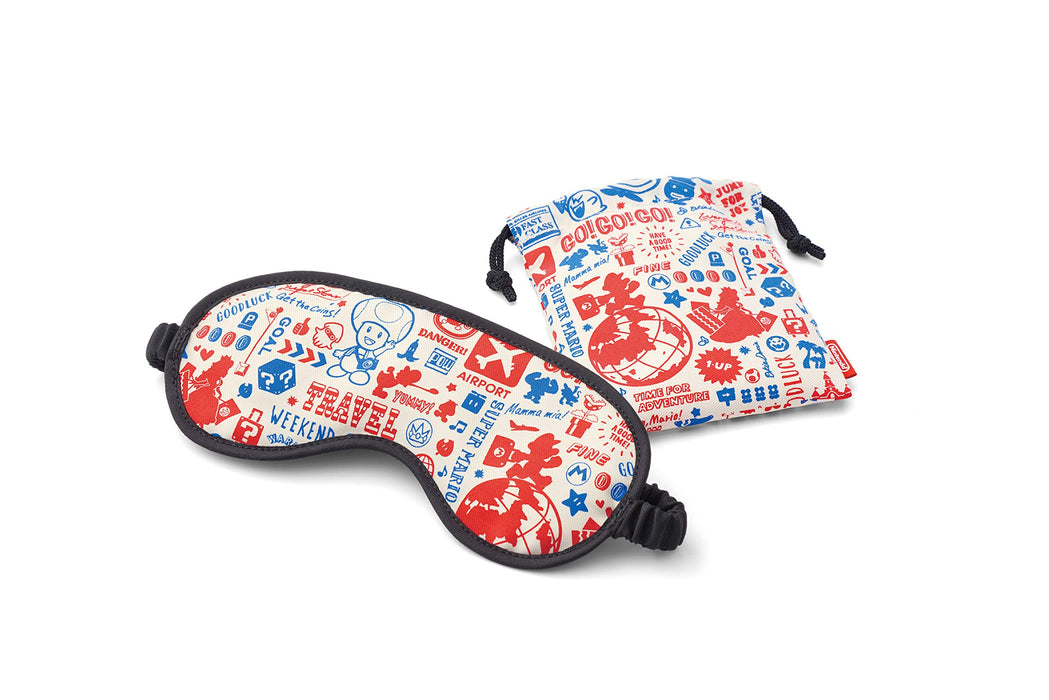 NINTENDO Super Mario Eye Mask Original Travel Pattern- Japan Figure Store - #1 Bring To You The Best Japanese Goods