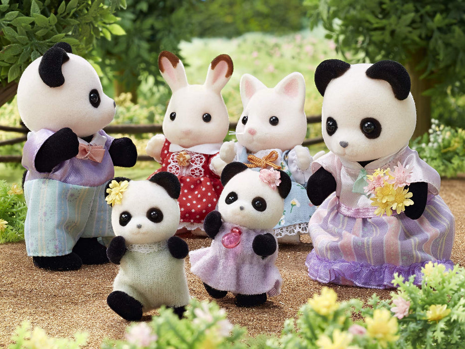 Epoch Sylvanian Families Panda Doll Set FS-39 St Mark Certified Toy for Ages 3+- Japan Figure Store - #1 Bring To You The Best Japanese Goods