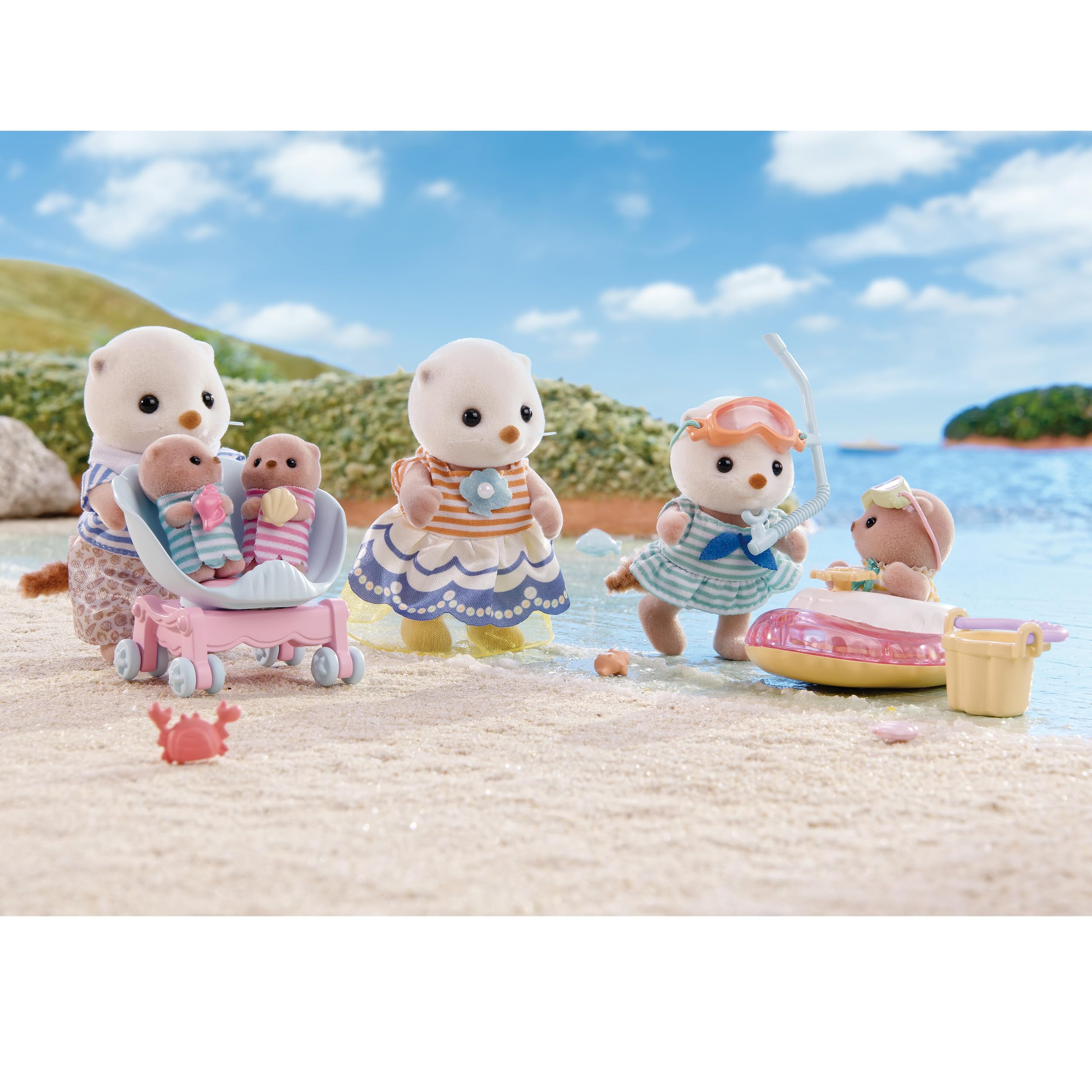 Epoch Sylvanian Families Sea Otter Dollhouse Toy for 3 Years and Older FS-54- Japan Figure Store - #1 Bring To You The Best Japanese Goods