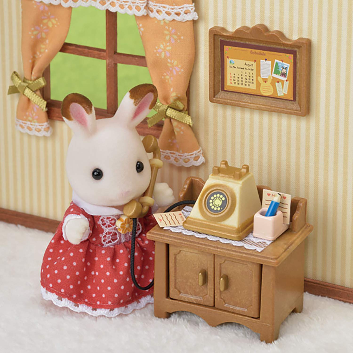 Epoch Sylvanian Families Furniture Telephone Stand Set St Mark Certified Toy Dollhouse for Ages 3+- Japan Figure Store - #1 Bring To You The Best Japanese Goods