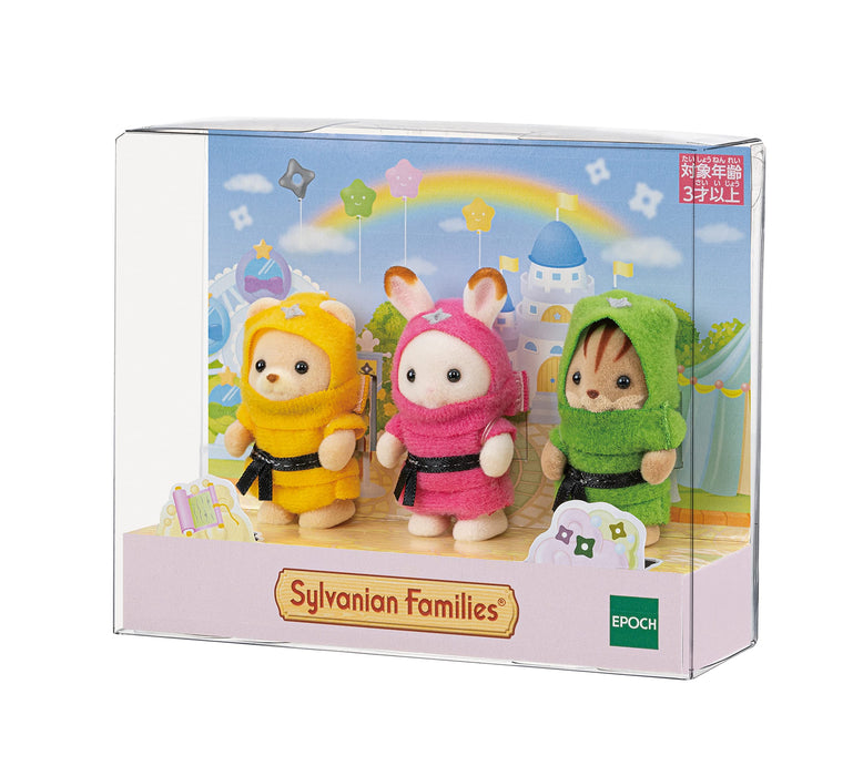 Epoch Sylvanian Families Baby Ninja Trio C-66 St Mark Certified Dollhouse Toy for Ages 3+- Japan Figure Store - #1 Bring To You The Best Japanese Goods
