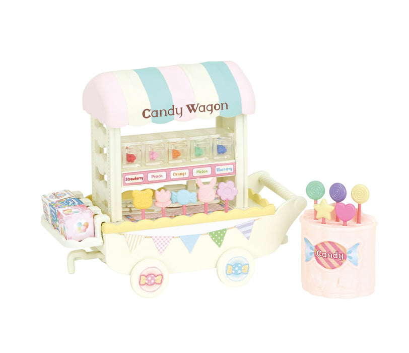 Epoch Sylvanian Families Colorful Candy Wagon Toy Dollhouse Mi-85 St Mark Suitable for Ages 3+- Japan Figure Store - #1 Bring To You The Best Japanese Goods
