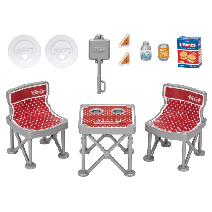 Takara Tomy Licca-Chan LF-09 Camping Set Coleman Collab Play Table & Chair Toy for Age 3+- Japan Figure Store - #1 Bring To You The Best Japanese Goods