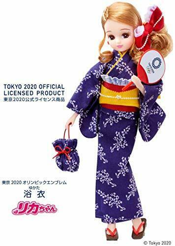 Takara Tomy Licca-chan Doll Yukata Tokyo 2020 Olympic Emblem- Japan Figure Store - #1 Bring To You The Best Japanese Goods