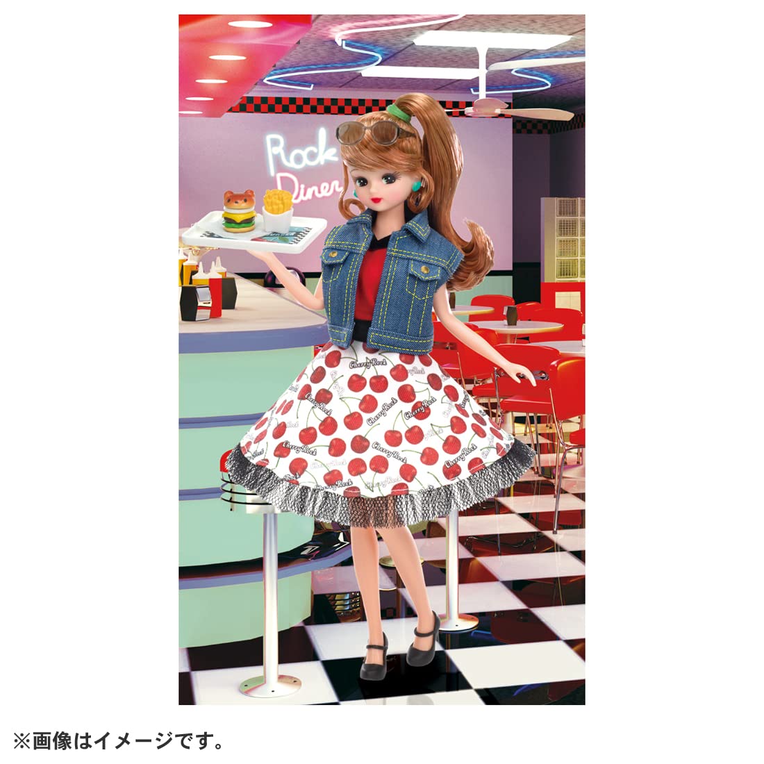 Takara Tomy Licca-Chan Doll #Licca #Rockabilly Cherry Dress Up Doll Pretend Play Toy Age 3 And Up Passed Toy Safety Standards St Mark Certified Licca Takara Tomy- Japan Figure Store - #1 Bring To You The Best Japanese Goods