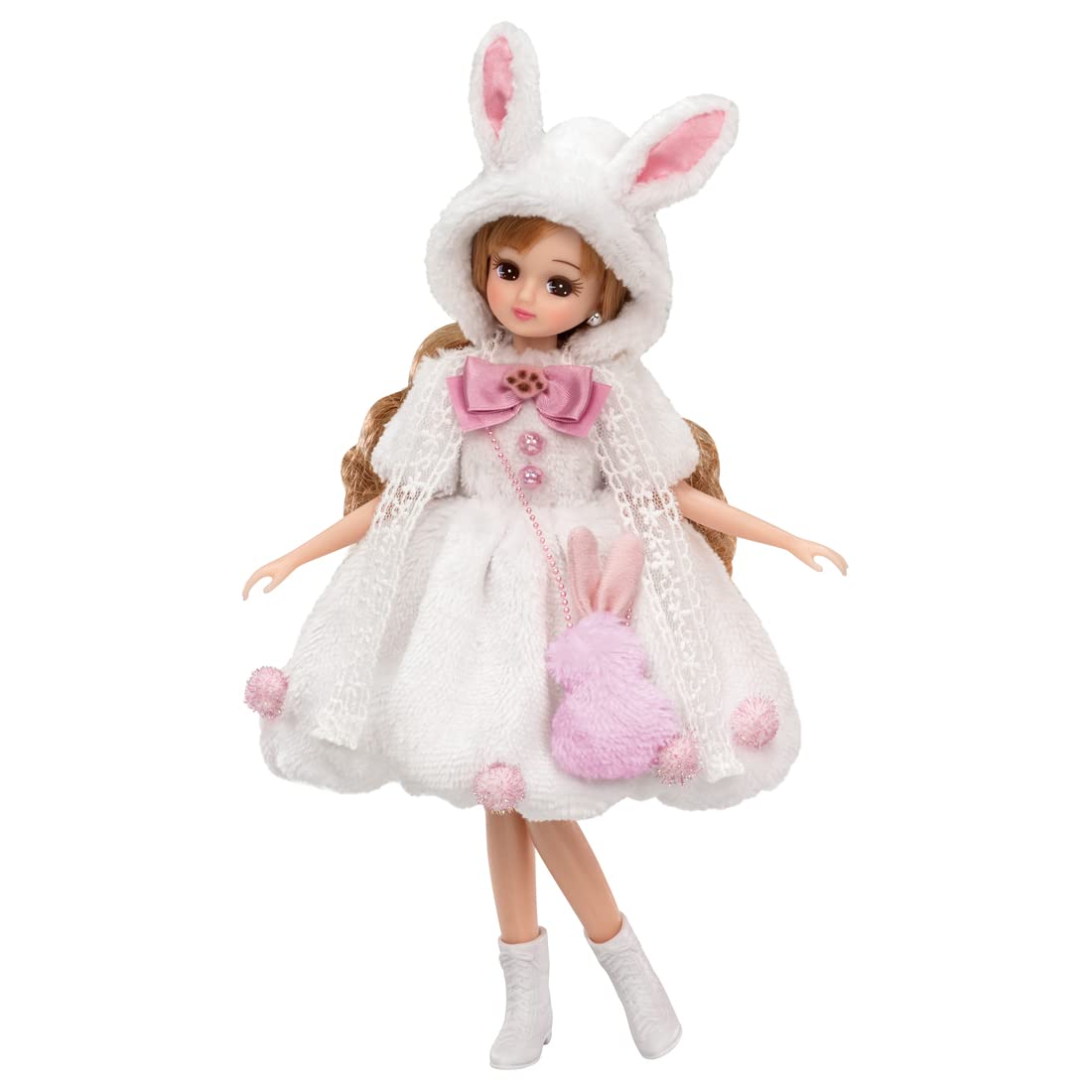 TAKARA TOMY Licca Doll Thick & Fluffy White Bunny Outfit- Japan Figure Store - #1 Bring To You The Best Japanese Goods