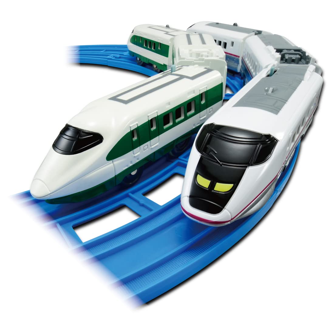 Takara Tomy Plarail 200 Series Color Shinkansen (E2 Series) E3 Series Shinkansen Komachi Double Set Train Train Toy Ages 3 And Up Toy Safety Standards Certified Plarail Takara Tomy- Japan Figure Store - #1 Bring To You The Best Japanese Goods