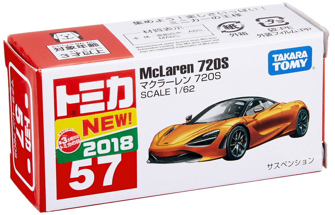 Takara Tomy Tomica 57 Mc Laren 720S 102632 1/62 Japanese Painted Scale Racing Cars- Japan Figure Store - #1 Bring To You The Best Japanese Goods