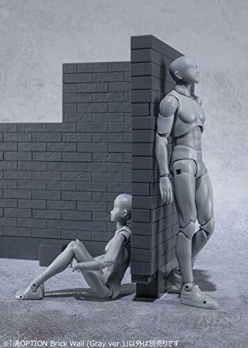 Tamashii Option Brick Wall Gray Ver. Action Figure Accessories Bandai- Japan Figure Store - #1 Bring To You The Best Japanese Goods