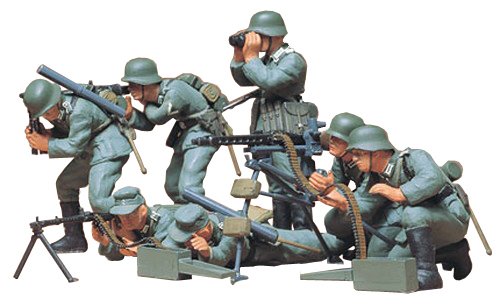 Tamiya 1/35 German Machine Gun Troops Infantry Model Kit - Japan Figure