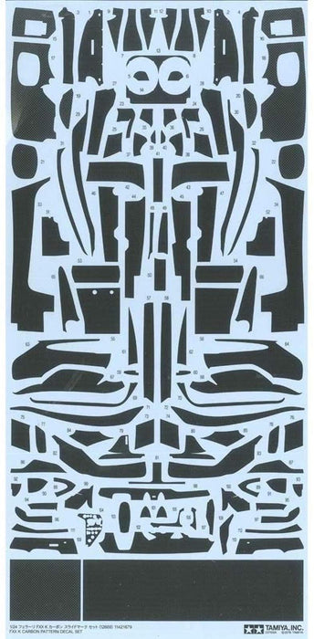TAMIYA 12669 Fxx K Carbon Pattern Decal Set 1/24 Scale- Japan Figure Store - #1 Bring To You The Best Japanese Goods