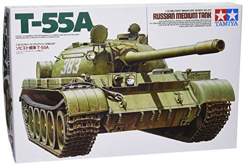 Tamiya 1/35 Russian Medium Tank T-55a Model Kit- Japan Figure Store - #1 Bring To You The Best Japanese Goods