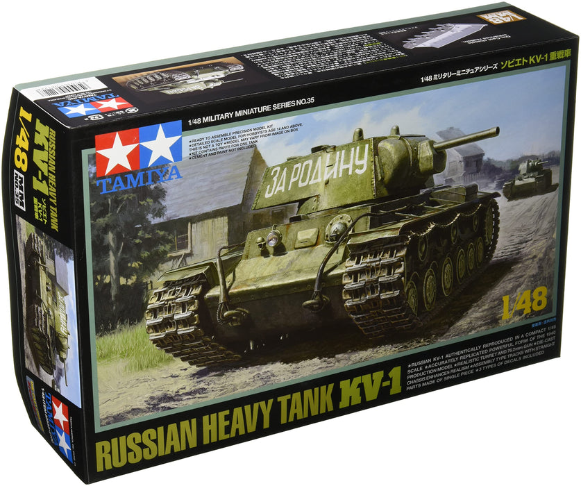 TAMIYA 32535 Russian Heavy Tank Kv-1 1/48 Scale Kit- Japan Figure Store - #1 Bring To You The Best Japanese Goods