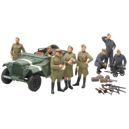 TAMIYA 89767 Russian Field Car Gaz-67B With Officers 1/48 Scale Kit- Japan Figure Store - #1 Bring To You The Best Japanese Goods