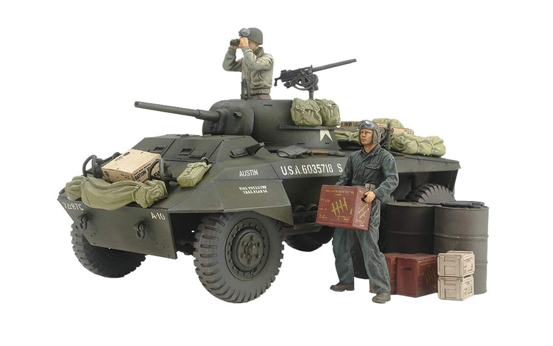 TAMIYA 25196 Us M8 Light Armored Car 'Greyhound' Combat Patrol Set 1/35 Scale Kit- Japan Figure Store - #1 Bring To You The Best Japanese Goods